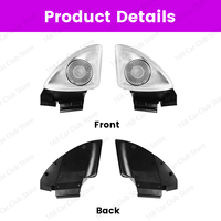 Pour Mercedes-Benz Classe CLS W257 C257 Tweeter rotatif 2011-2019 |   Ensemble d'enceintes A-Pillar originales avec synchronisation de lumière ambiante 64 couleurs