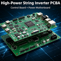 Carte mère d'onduleur haute puissance à double circuit imprimé avec contrôle DSP/MCU et puces IGBT/MOS