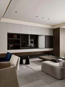 Modern Luxury Solid Wood <b>TV</b> Stand Simple Design Wall-Mounted <b>Unit</b> for Living Room Apartment <b>Bedroom</b> Hotel with Full Wall Storage - Product Image 6