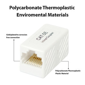 Nữ để nữ Ethernet 8P8C RJ 45 kết nối Ethernet Cáp mở rộng Keystone Jack UTP Inline Coupler RJ45 - Product Image 2