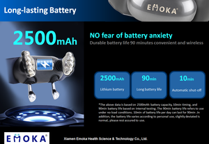 Masseur électrique pour le cou à chaud, vente chaude 2025, avec chaleur apaisante, massage intelligent, marteau de massage, silicone, ABS - Product Image 6