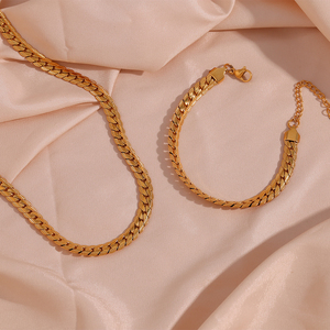 18K Gold Plated Thick Chunky <strong>Chain</strong> Stainless Steel Cuban <strong>Chain</strong> Necklace Permanent Jewelry <strong>Chains</strong> - Product Image 6