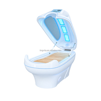 Cabine de sauna sèche en acrylique Lingvita pour la vente en gros, 5 tubes chauffants, 7 couleurs, Pod