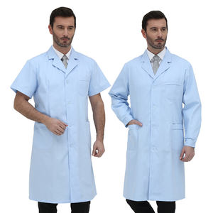 Haute qualité médecin uniforme hôpital Blouse laboratoire blouse uniformes De l'hôpital unisexe médical gommages personnalisé antistatique blanc tissé - Product Image 2