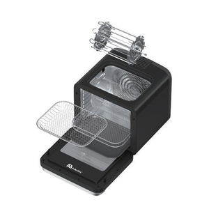 Four à friture <span class=keywords><strong>sans</strong></span> <span class=keywords><strong>huile</strong></span> Anbolife de 13 L avec double fenêtre de visualisation et écran tactile intelligent, <span class=keywords><strong>appareil</strong></span> de <span class=keywords><strong>cuisson</strong></span> <span class=keywords><strong>sans</strong></span> <span class=keywords><strong>huile</strong></span> pour la maison et le commerce - Product Image 2