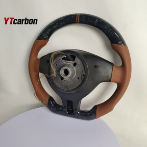 YTcarbon para el volante LED de fibra de carbono Real personalizado de la serie 3 Coupe 330i <span class=keywords><strong>335i</strong></span> M3 <span class=keywords><strong>E46</strong></span> de la serie 3 DE - Product Image 6