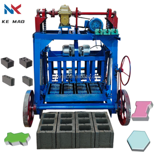 Máquina Móvil para Fabricar Bloques de Hormigón de Bajo Costo, Fácil de Operar, con Ruedas Grandes y Función de Puesta de Huevos - Product Image 1