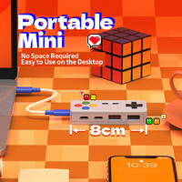 Nuevo Hub USB 2025 para Consola de Juegos, Base de Conexión para Computadora de PVC, Creativa, Portátil, Mini, de Escritorio, con 4 Puertos USB 2.0 y Tipo C