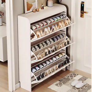 Scarpiera Ribaltabile Ultrasottile Stile Crema per Ingresso <span class=keywords><strong>Casa</strong></span> - Novità 2025 Mobile Contenitore da Ingresso Integrato <span class=keywords><strong>di</strong></span> Grande Successo - Product Image 3