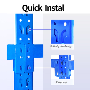 <span class=keywords><strong>Étagère</strong></span>s et rayonnages de stockage multifonctionnels en acier robuste sans boulons pour entrepôt - Product Image 3