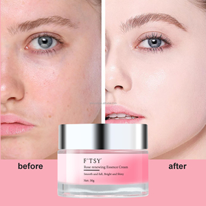 Crème à essence régénérante à la rose la plus populaire Crème hydratante pour le visage hydratante lisse et brillante Hommes Femmes 30g Crème à la rose - Product Image 3