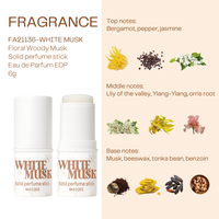 Nouveau Parfum Solide en Stick pour Femme, 6g, Longue Durée, aux Notes Florales de Campanule, Cerise, Ambre et Musc Blanc