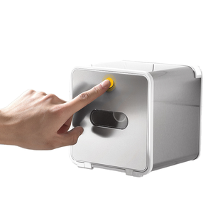 Porte-<span class=keywords><strong>rouleau</strong></span> de <span class=keywords><strong>papier</strong></span> <span class=keywords><strong>toilette</strong></span> carré YOTO, boîtes à mouchoirs, porte-<span class=keywords><strong>rouleau</strong></span> de <span class=keywords><strong>papier</strong></span>, étagère, pas de perçage requis, salon, usage domestique - Product Image 3