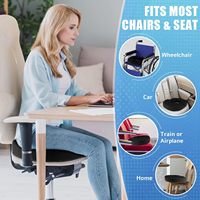 Coussin ergonomique en mousse à mémoire de forme pour soulager les douleurs du coccyx, personnalisable, amovible et lavable en machine, idéal post-partum, grossesse, hémorroïdes, bureau