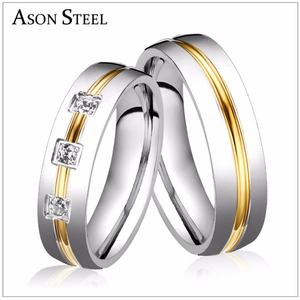 2020 Direct Factory Price for Couple Beautiful Mixed Color Trendy Designs Women With <b>Crystal</b> Simple Men <b>Ring</b> - Product Image 2