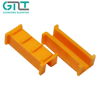 Xizi Ots Insert de patin de guidage pour contrepoids d'ascenseur sans salle de machine 100*16 10 6mm, doublure de patin de glissement pour rail auxiliaire, pièces d'ascenseur
