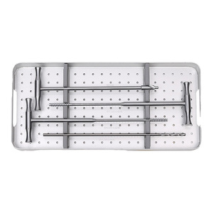 طقم أدوات يدوية لجراحة العظام من الفولاذ المقاوم للصدأ مع لولب معدني 6.0/7.0 - Product Image 1
