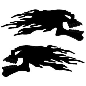 PVC גולגולת אופנוע מדבקת מיכל דלק מדבקת לאטה לרכב - Product Image 3