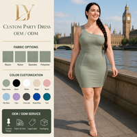 Robe de soirée moulante asymétrique sur mesure grande taille pour la vente en gros