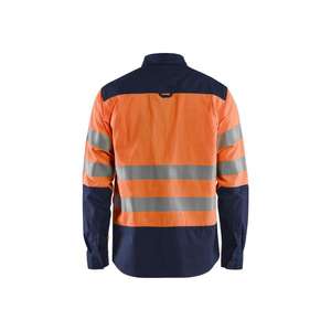 BLAKLADER - 325518175389XL Camisa Hi-Vis Naranja/Azul marino-EAN 7330509705377 ROPA DE TRABAJO DE LA HI-VIS - Product Image 2