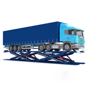 Elevador de carga de camión tipo pozo, elevador subterráneo 20T 50T, plataforma Elevadora de horquilla de tijera subterránea - Product Image 1