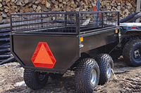 Remolque de Madera para ATV, Mini Camper Todoterreno y Remolque Utilitario para Camping y Aperos Agrícolas al por Mayor