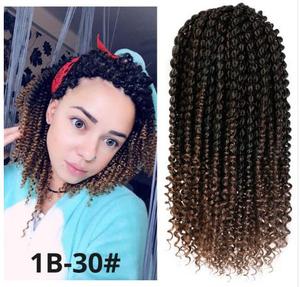 <strong>Imported</strong> Japanese Fiber 2021 New Design Passion <strong>Twist</strong> Crochet Hair Braid, Ombre Color Passion <strong>Twist</strong> Braids - Product Image 4