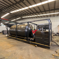 Nouvelle Centrale à Asphalte Portable Mini Mobile pour la Construction, Mélangeur à Chaud en Charge Unique, Mélangeurs d'Asphalte Compétitifs de 10 Tonnes