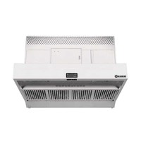 Hotte de cuisine moderne sans conduit à recirculation d'air, pour cuisson à induction et friture, avec filtre à fumée forte, certifiée ISO9001, en acier inoxydable, murale
