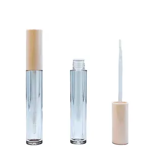 5,1 мл пузырек для блеска для губ прозрачный пластмассовый цилиндр блеск для губ контейнер литьем под давлением многоразового Блеск для губ трубка для косметики