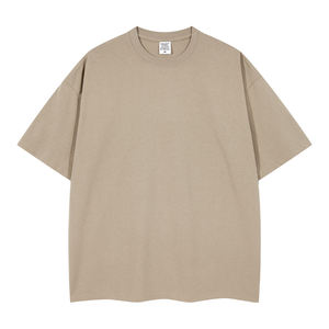 T-shirt en gros, poids lourd, uni, blanc, homme, luxe, personnalisé, lourd, 100% coton, surdimensionné - Product Image 6