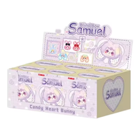 Figurine en peluche vinyle 100 % originale Samuel Candy Heart Bunny Blind Box pour cadeaux