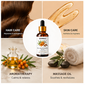 Aceite de Semilla de Espino Amarillo Puro y Natural de 60 ml, Aceite Base Orgánico Hidratante y Aclarante para el Cuidado de la Piel y la Belleza - Product Image 3