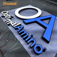 Letrero 3D con Letras de Canal LED y Transformador para Hoteles, Tiendas, Restaurantes - Letrero Publicitario con Logotipo de Marca