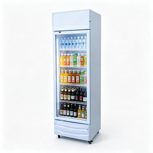 Réfrigérateur commercial économique pour boissons, vitrine réfrigérée avec porte vitrée, refroidissement par air, contrôle LED, serrure de porte pour supermarché et magasin - Product Image 6