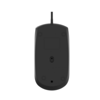 Souris filaire USB mini noire avec logo personnalisé, molette de défilement de précision, 1200 DPI, design ergonomique pour