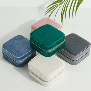 Portable Velvet <b>Mirror</b> Jewellery <b>Boxes</b> Made in China - Product Image 4