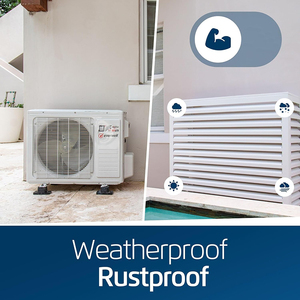 Cubierta para Unidad Exterior de <span class=keywords><strong>Aire</strong></span> <span class=keywords><strong>Acondicionado</strong></span> YOD HVAC de Aleación de Aluminio, Resistente a la Intemperie y al Granizo, Accesorio para <span class=keywords><strong>Aire</strong></span> <span class=keywords><strong>Acondicionado</strong></span> con 5 Años de Garantía para Bomba de Calor - Product Image 2