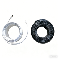 Câble coaxial RG6 Quad Shield disponible en bobines en vrac avec gaine en PVC noir (NC)