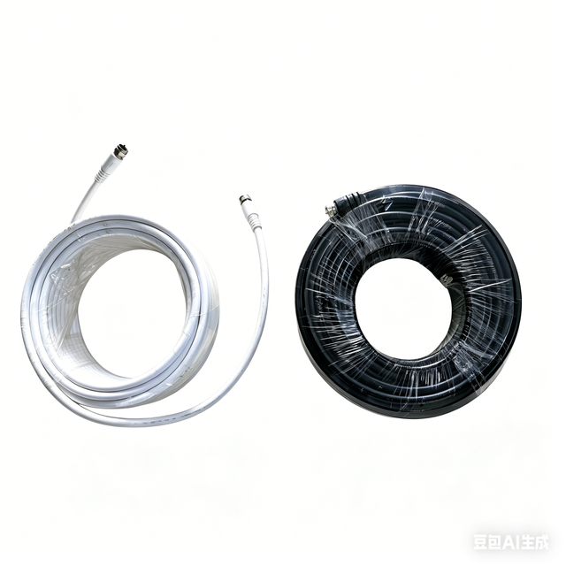 RG6 Quad Shield Coaxial Cable Available in Bulk Spools with Black PVC (NC) Jacket