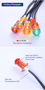 Đèn Báo Hiệu <span class=keywords><strong>Neon</strong></span> LED Bảng Điều Khiển 13.5Mm Đèn Báo Hiệu 3V/12V/24V/48V 110V/250V/460V Đèn Báo Hiệu Phi Công - Product Image 3