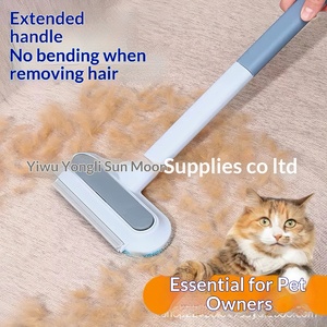 Brosse et outil de démêlage multifonctionnel en forme d'arc pour poils de chat, avec rouleau anti-peluches pour tapis, lit, canapé et voiture - Product Image 4