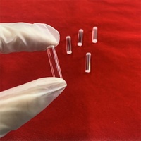 Barre de quartz transparente cylindrique en verre de quartz pur à 99,9 %, pour guide de lumière