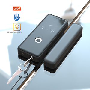 Office Smart Tuya TTlock <strong>3D</strong> Face &amp; <strong>Fingerprint</strong> Recognition Automatic WiFi Card Password &amp; Remote <strong>Unlock</strong> for Glass Door Lock - Product Image 3