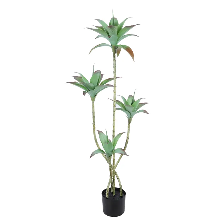 80cm Indoor Lily Succulents Artificial Nature Garden Small Plastic Tropical Green Trees Artificial agave tree Potted Plant