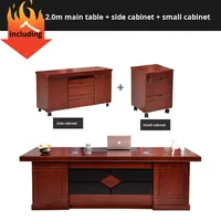 Ensemble de bureau et chaise de direction en gros, bureau debout moderne en MDF, mobilier commercial direct usine