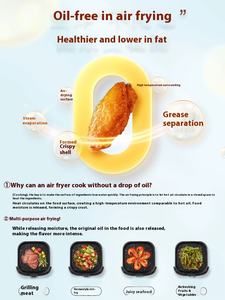 เครื่องทอดมันฝรั่งไฟฟ้าอัตโนมัติแบบทันสมัยสำหรับใช้ในครัวเรือนเครื่องทอดมันฝรั่งพลาสติกอเนกประสงค์<span class=keywords><strong>1400W</strong></span> 220V 4.5L สีดำ - Product Image 4