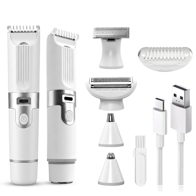 Electric Epilator Rechargeable Hair Remover Women Shaver USB Trimmer for Leg Arm