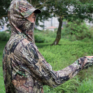 Fitspi traspirante estate Camouflage Outdoor Bionic Camouflage pesca <span class=keywords><strong>vestiti</strong></span> a prova di sole pesca protezione solare abiti da pesca camicia - Product Image 4