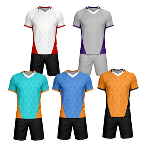 Ensemble personnalisé <span class=keywords><strong>de</strong></span> t-shirts <span class=keywords><strong>de</strong></span> football pour adultes, 100% fibre <span class=keywords><strong>de</strong></span> polyester, impression par sublimation thermique, vente en gros d'usine <span class=keywords><strong>de</strong></span> t-shirts <span class=keywords><strong>de</strong></span> club et d'équipe <span class=keywords><strong>de</strong></span> haute qualité - Product Image 1